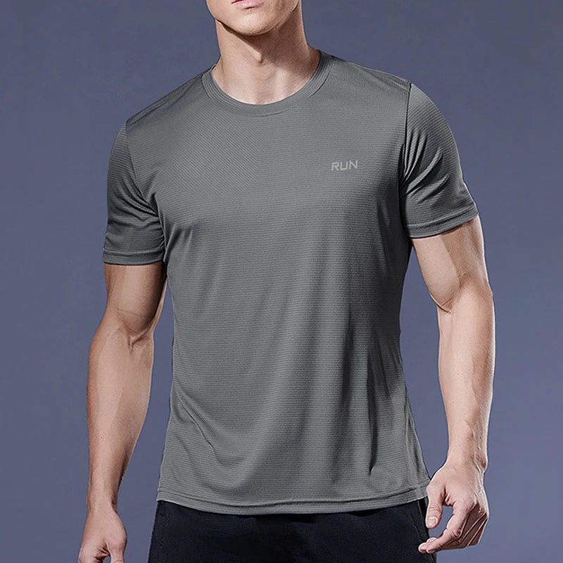 Men's Sports T-Shirt – Quick Dry Running, Soccer, Gym & Fitness Jersey