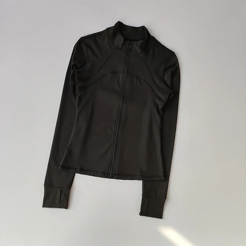 Women’s Windproof Yoga & Running Jacket – Long Sleeve