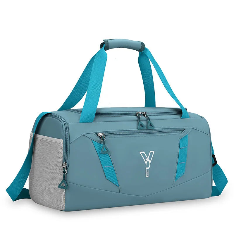 Women's Waterproof Gym Bag – Sports Fitness Tote with Shoe Pocket, Travel & Swimming Handbag