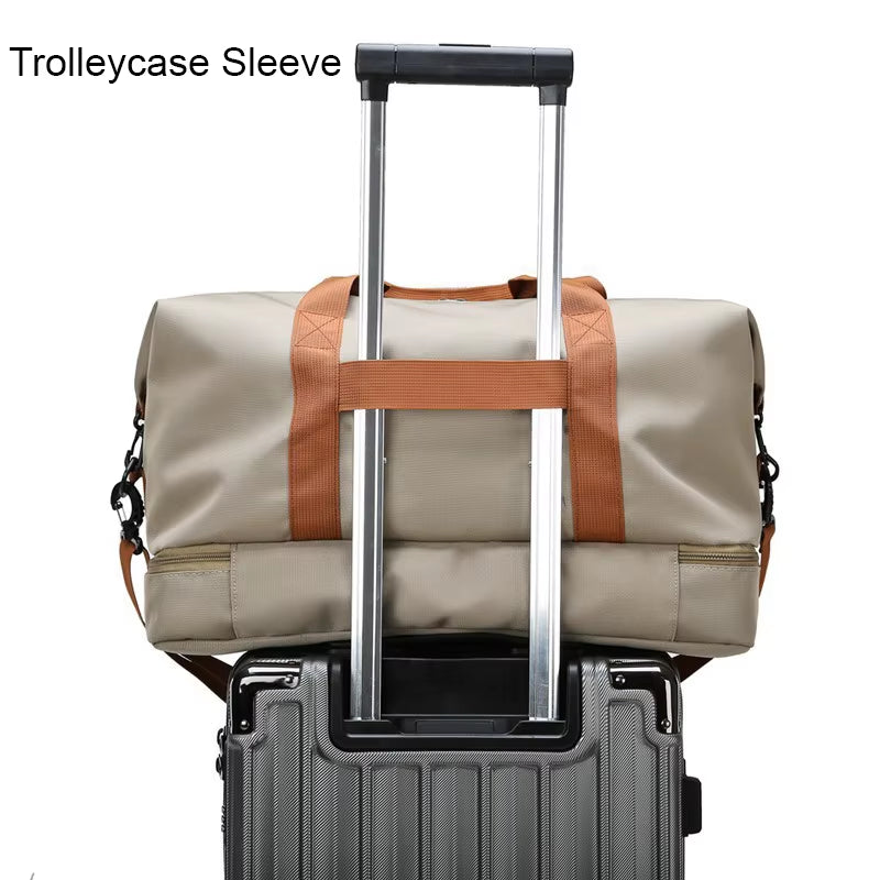 Travel Gym Duffle Bag – Portable Carry-On Weekender, Fitness Shoulder & Crossbody Bag