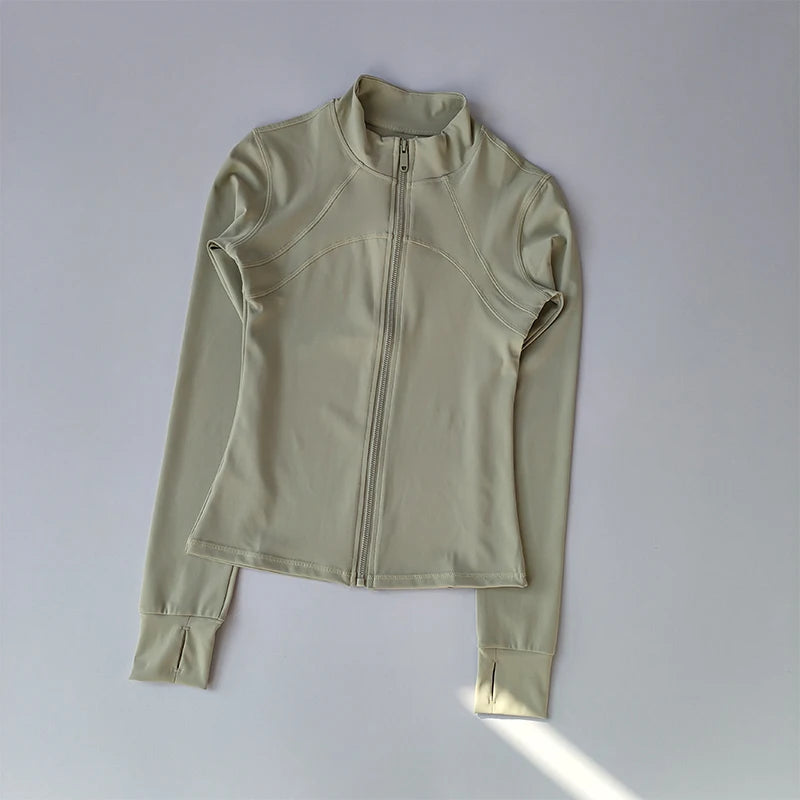 Women’s Windproof Yoga & Running Jacket – Long Sleeve