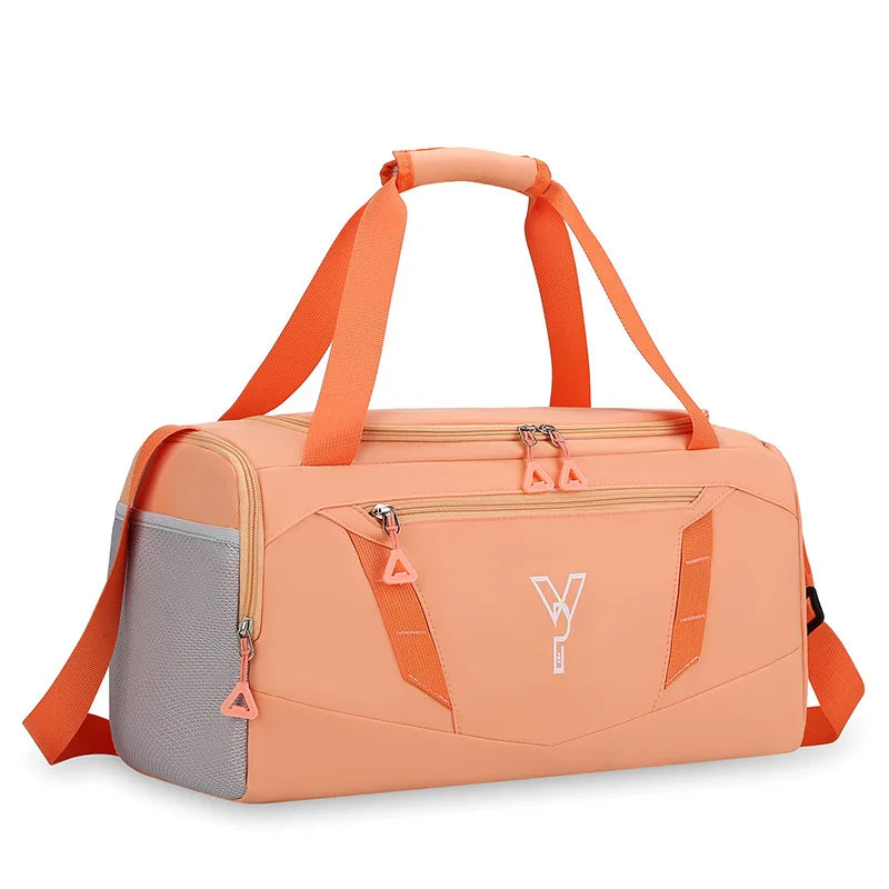 Women's Waterproof Gym Bag – Sports Fitness Tote with Shoe Pocket, Travel & Swimming Handbag