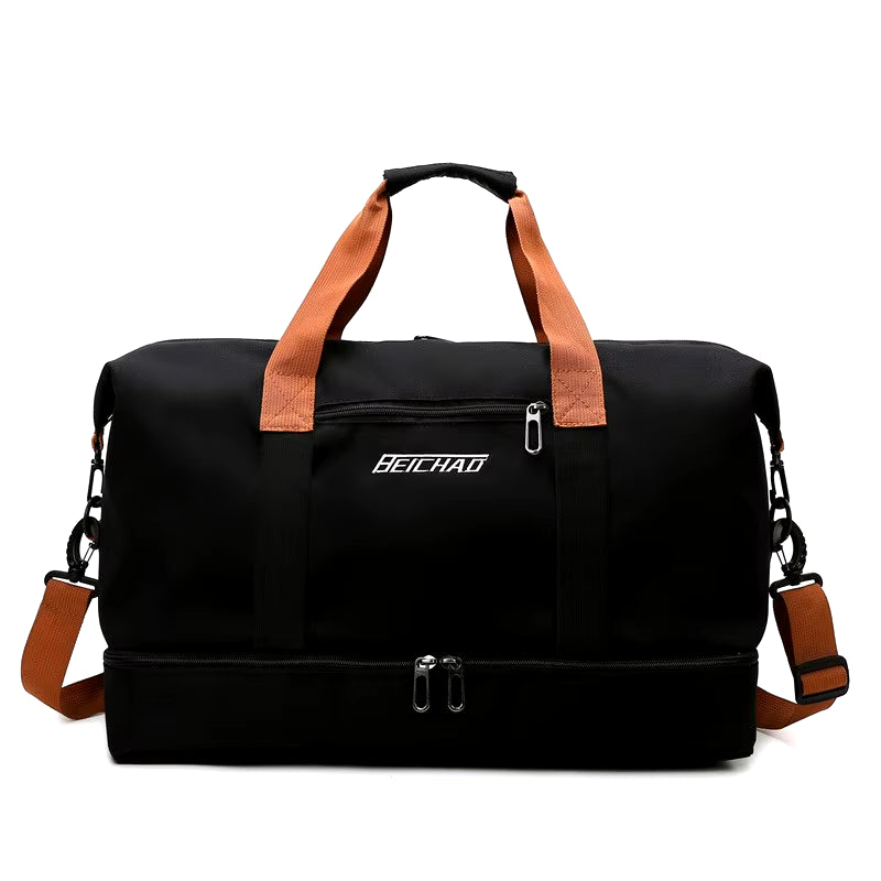 Travel Gym Duffle Bag – Portable Carry-On Weekender, Fitness Shoulder & Crossbody Bag