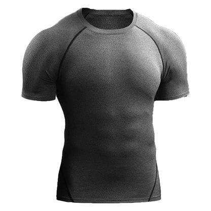Men's Compression T-Shirt – Summer Quick-Dry Sportswear for Running, Gym & Training