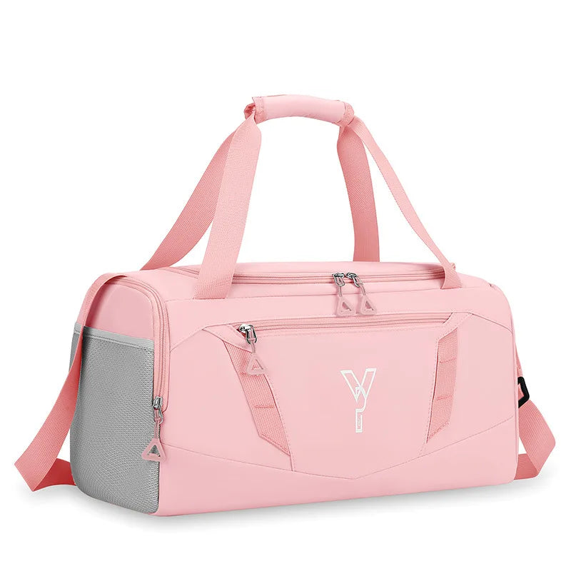 Women's Waterproof Gym Bag – Sports Fitness Tote with Shoe Pocket, Travel & Swimming Handbag