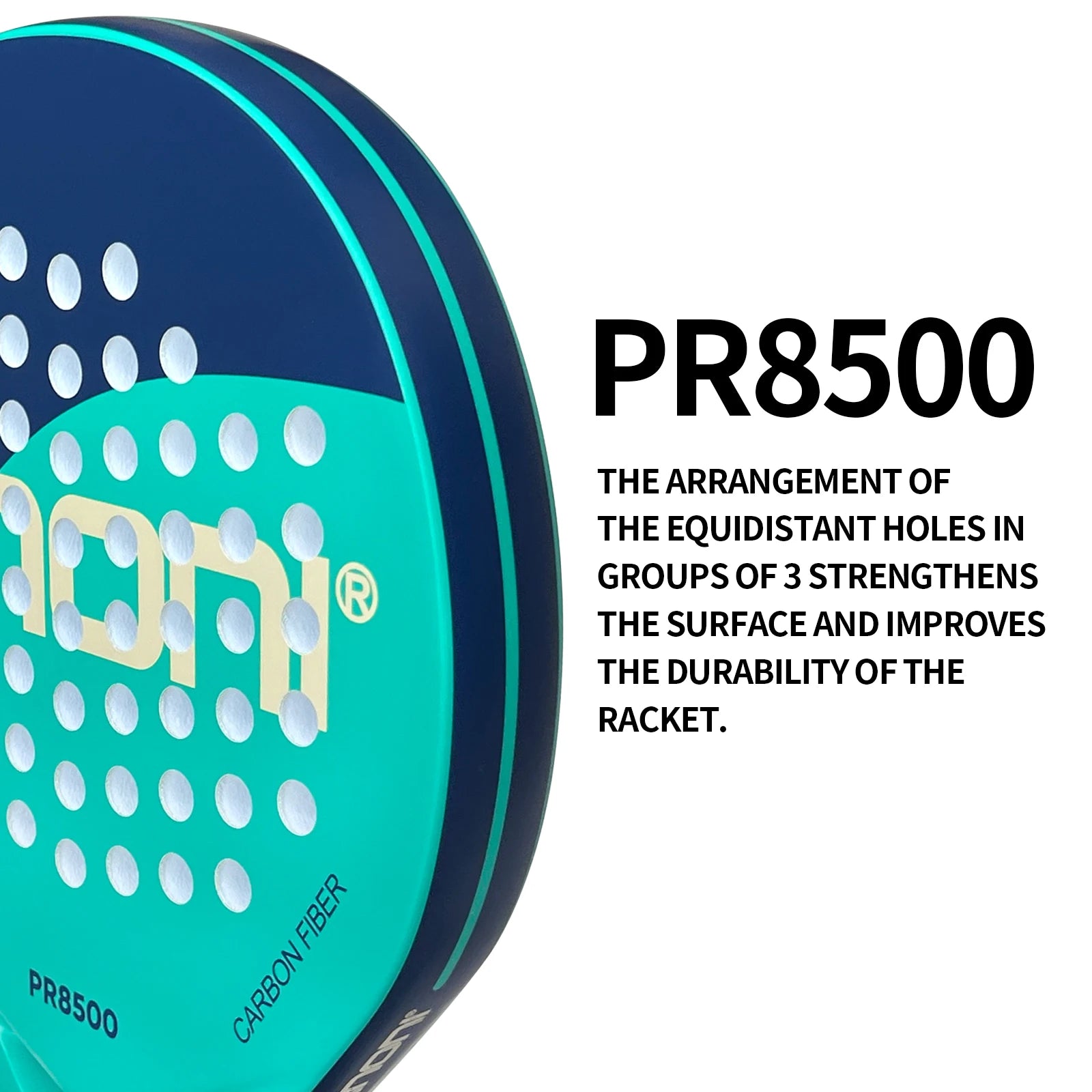 Lightweight Carbon Fiber Padel Racket with EVA Flex Foam Core