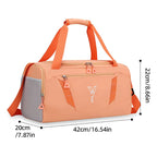 Women's Waterproof Gym Bag – Sports Fitness Tote with Shoe Pocket, Travel & Swimming Handbag