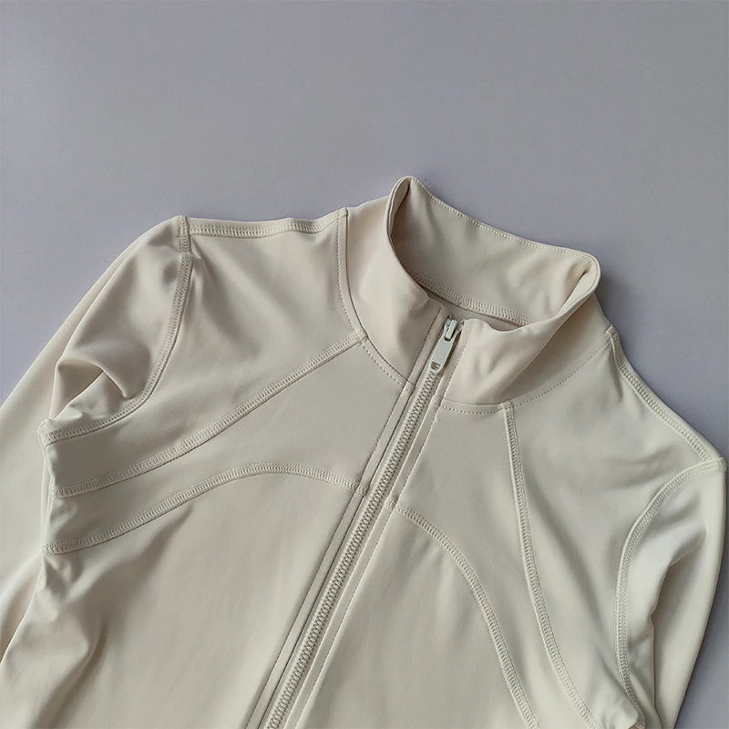 Women’s Windproof Yoga & Running Jacket – Long Sleeve