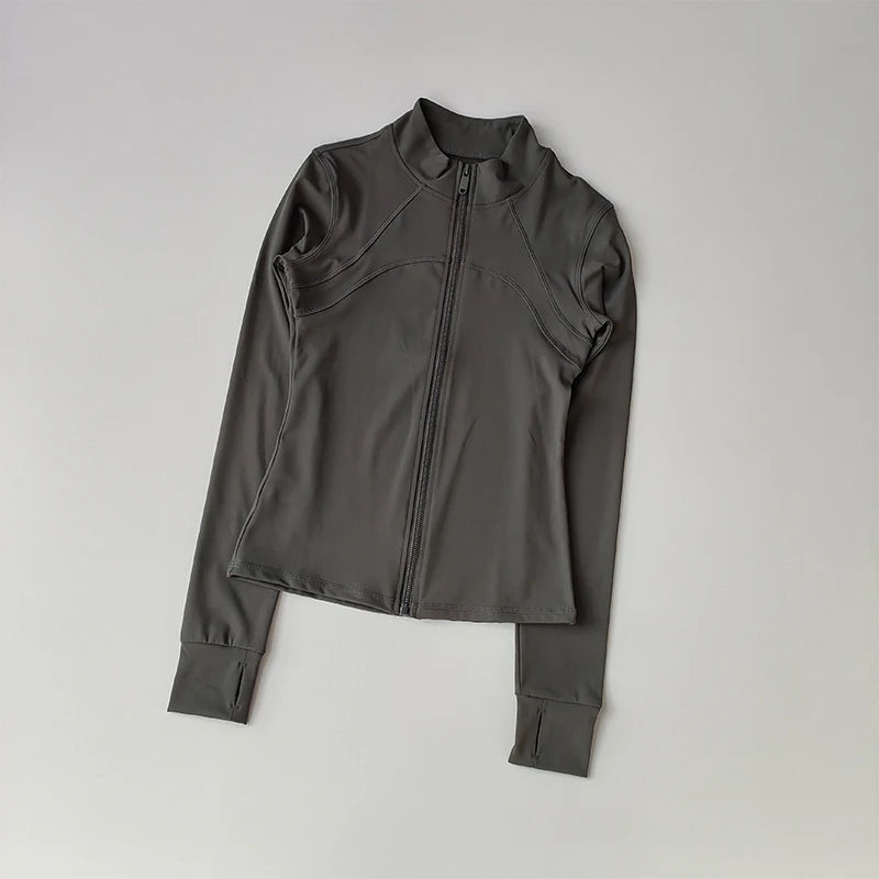 Women’s Windproof Yoga & Running Jacket – Long Sleeve