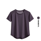 Women’s 2-Piece Gym Set – Summer Sportswear Outfit with Short Sleeve Top & Shorts Tracksuit