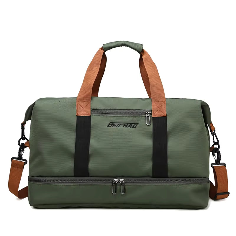 Travel Gym Duffle Bag – Portable Carry-On Weekender, Fitness Shoulder & Crossbody Bag