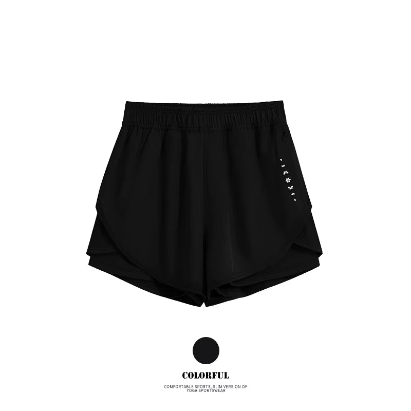 Women’s 2-Piece Gym Set – Summer Sportswear Outfit with Short Sleeve Top & Shorts Tracksuit