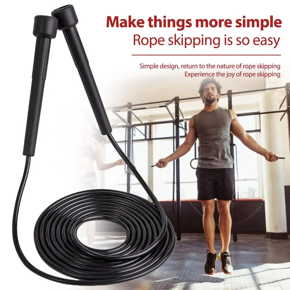 Adjustable Speed Jump Rope 2.8M – PVC Fitness Skipping Rope for Kids & Adults, Boxing & Gym Training