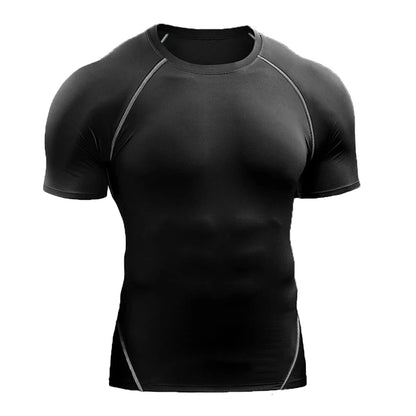 Men's Compression T-Shirt – Summer Quick-Dry Sportswear for Running, Gym & Training