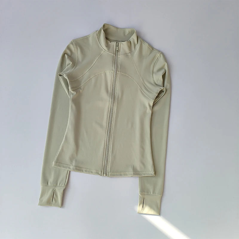 Women’s Windproof Yoga & Running Jacket – Long Sleeve