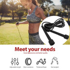Adjustable Speed Jump Rope 2.8M – PVC Fitness Skipping Rope for Kids & Adults, Boxing & Gym Training