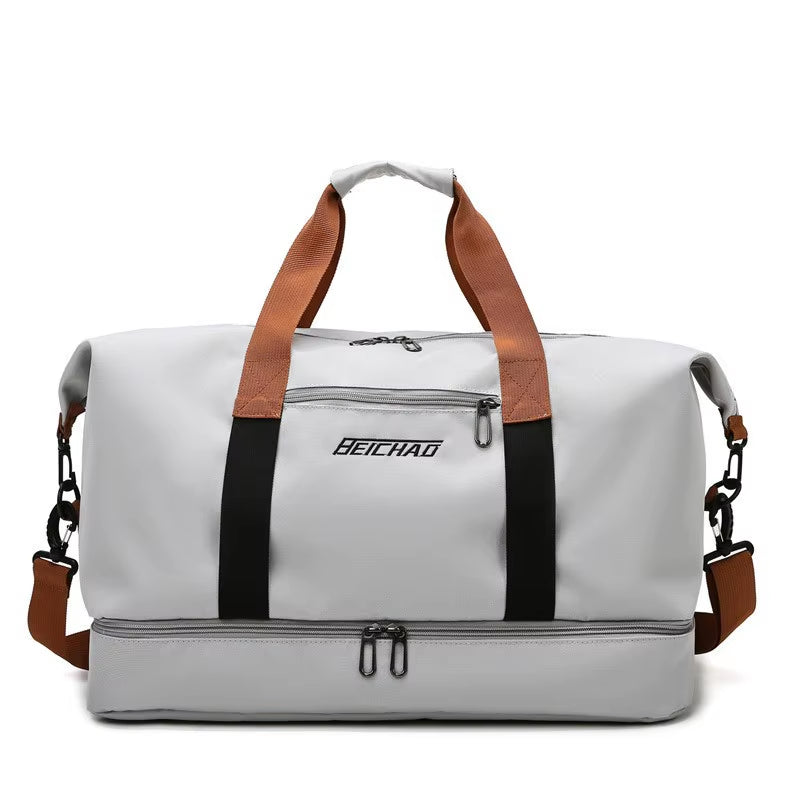 Travel Gym Duffle Bag – Portable Carry-On Weekender, Fitness Shoulder & Crossbody Bag