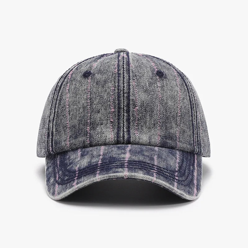 Light Washed Curved Brim Baseball Cap 