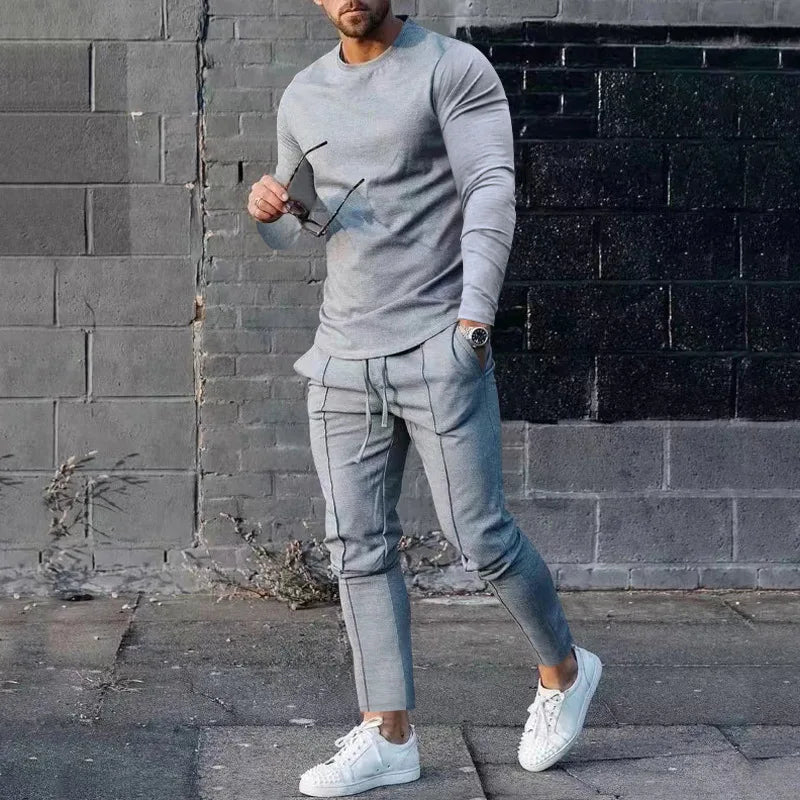 Men’s Slim-Fit Two-Piece Tracksuit