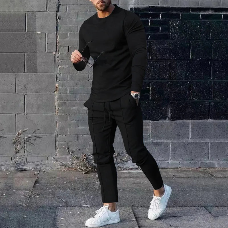 Men’s Slim-Fit Two-Piece Tracksuit