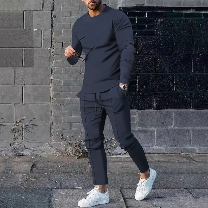 Men’s Slim-Fit Two-Piece Tracksuit
