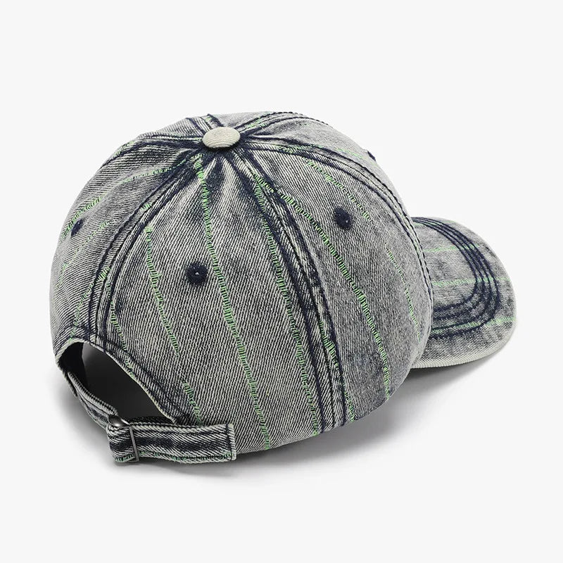 Light Washed Curved Brim Baseball Cap 
