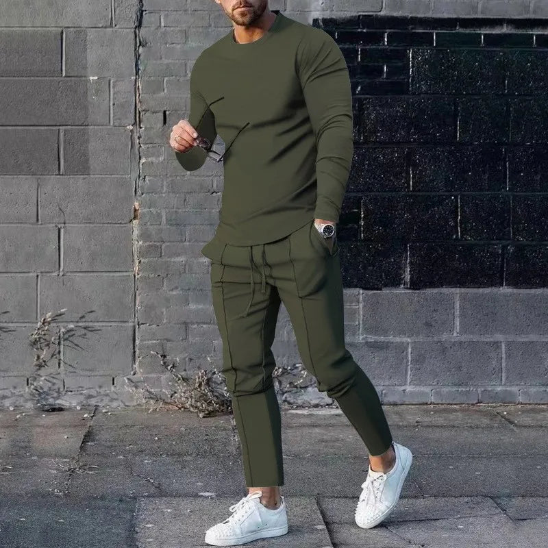 Men’s Slim-Fit Two-Piece Tracksuit