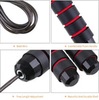 Adjustable Weighted Speed Jump Rope with Comfortable Foam Handles