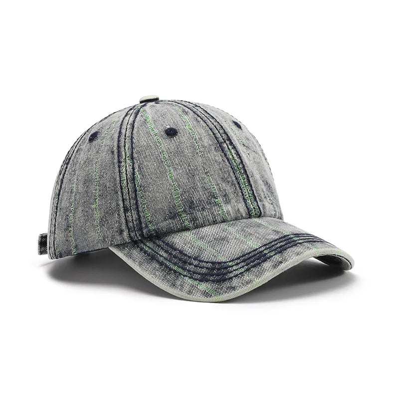 Light Washed Curved Brim Baseball Cap 