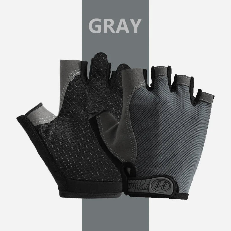 Breathable Anti-Slip Half Finger Cycling Gloves – Fitness, Gym, Bike Riding