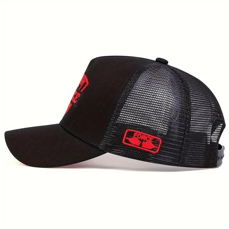 Unisex Mesh Baseball Cap – Summer Snapback Trucker Hat, Breathable Outdoor Sports Style