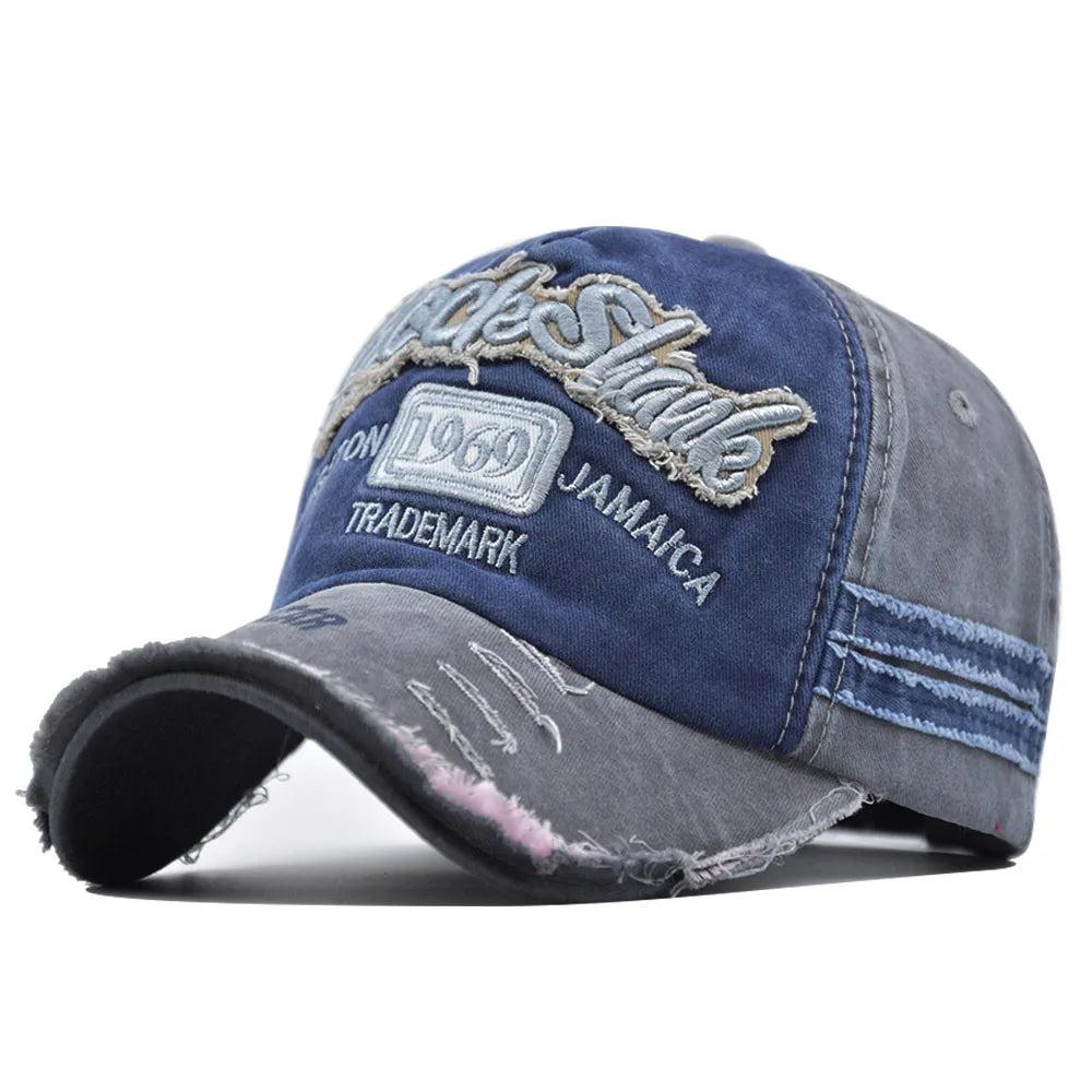 Vintage Washed Cotton Snapback 1969 Baseball Cap