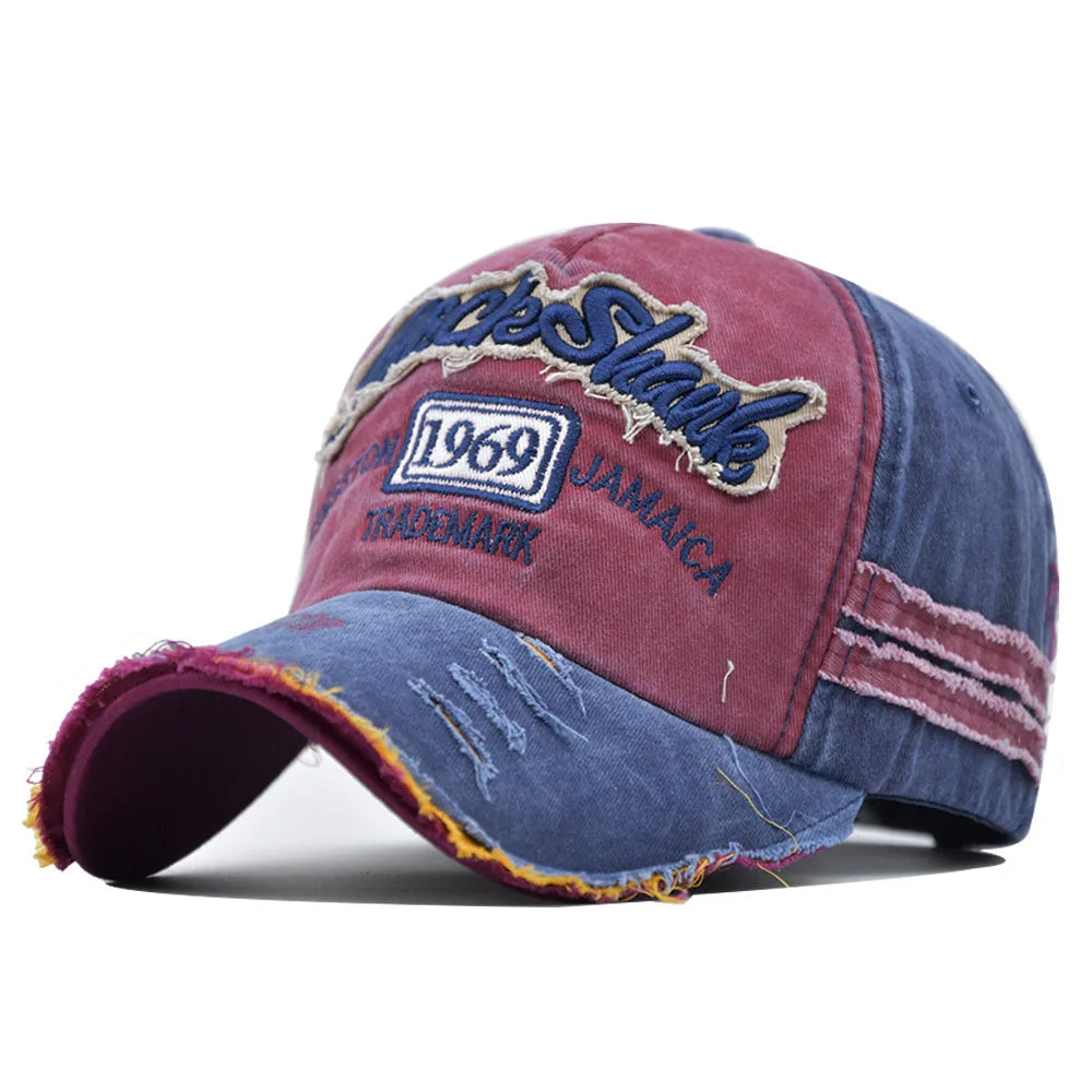Vintage Washed Cotton Snapback 1969 Baseball Cap