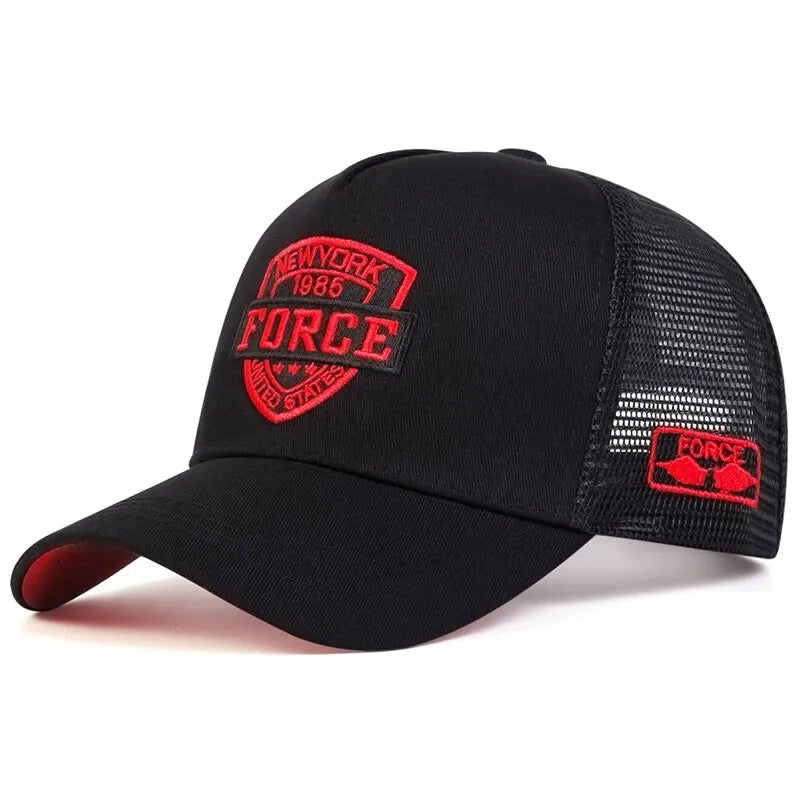 Unisex Mesh Baseball Cap – Summer Snapback Trucker Hat, Breathable Outdoor Sports Style
