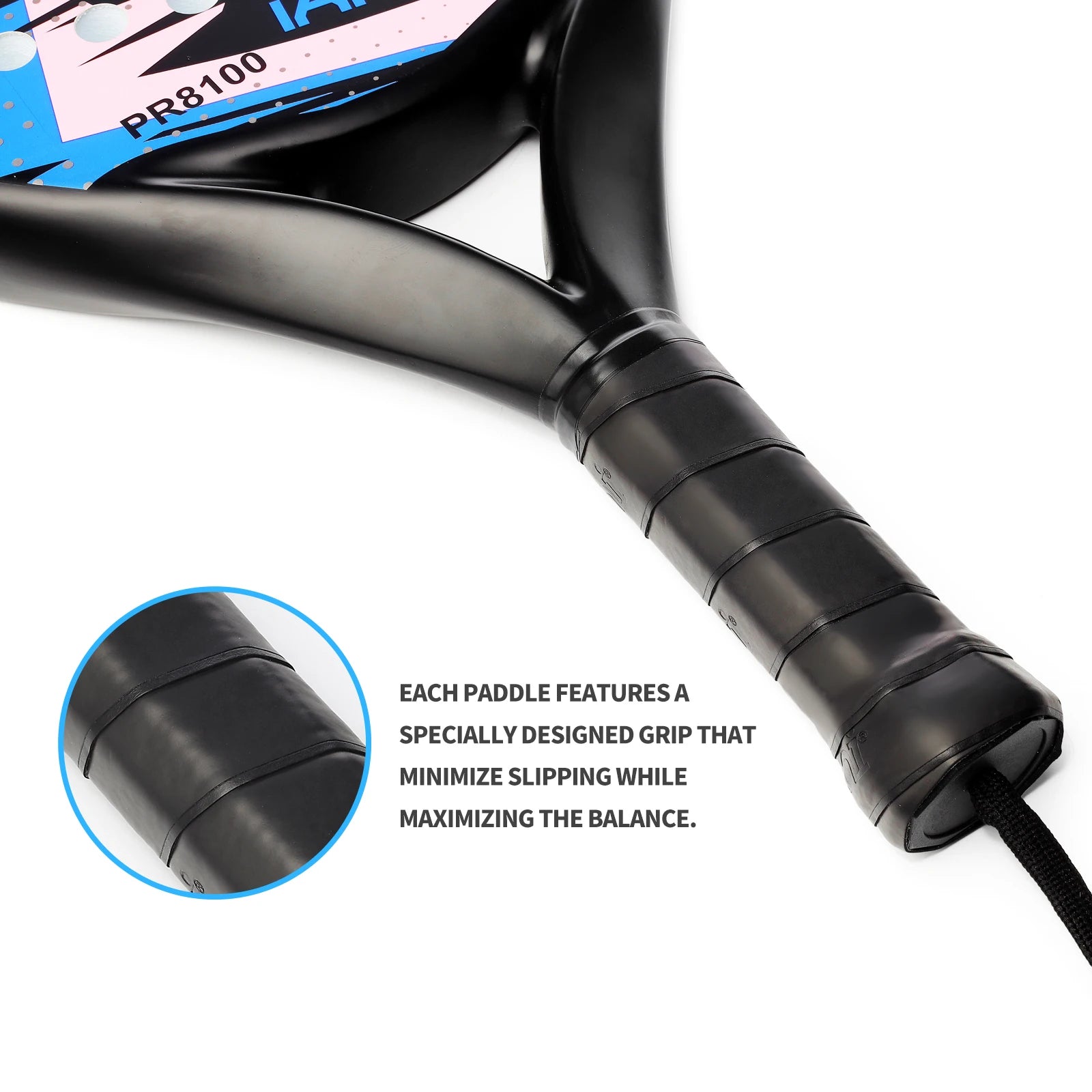 Lightweight Carbon Fiber Padel Racket with EVA Memory Foam Core