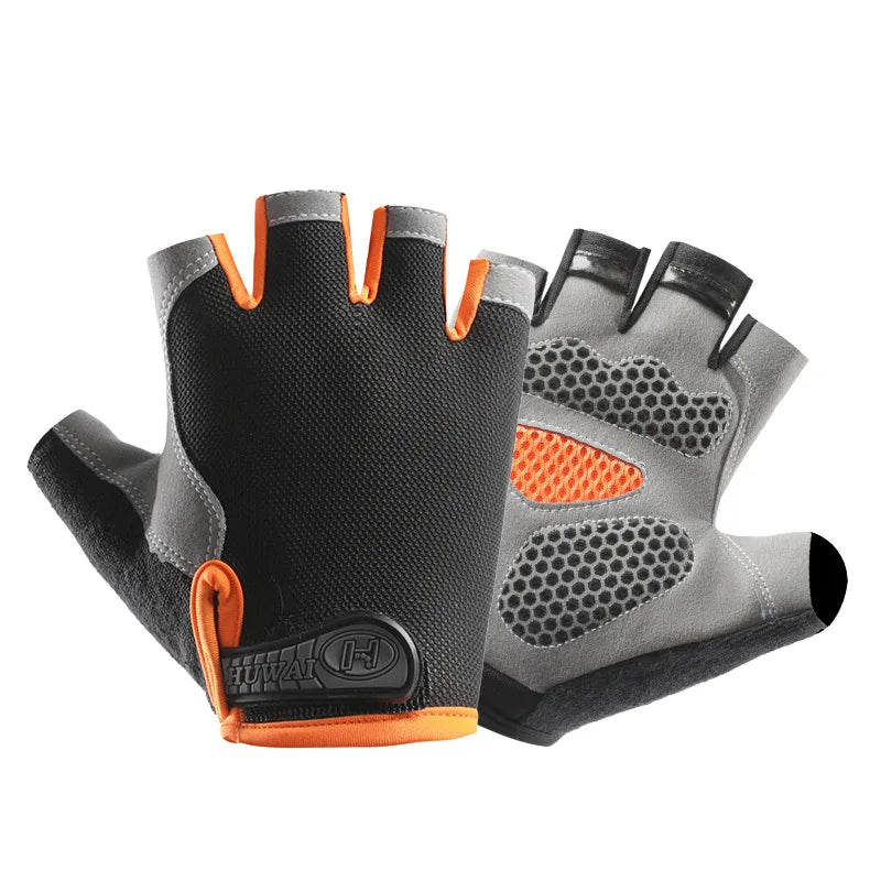 Breathable Anti-Slip Half Finger Cycling Gloves – Fitness, Gym, Bike Riding