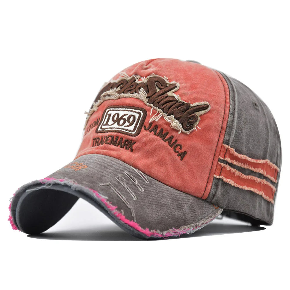 Vintage Washed Cotton Snapback 1969 Baseball Cap