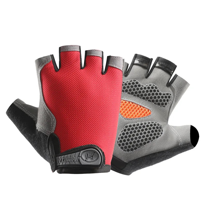 Breathable Anti-Slip Half Finger Cycling Gloves – Fitness, Gym, Bike Riding