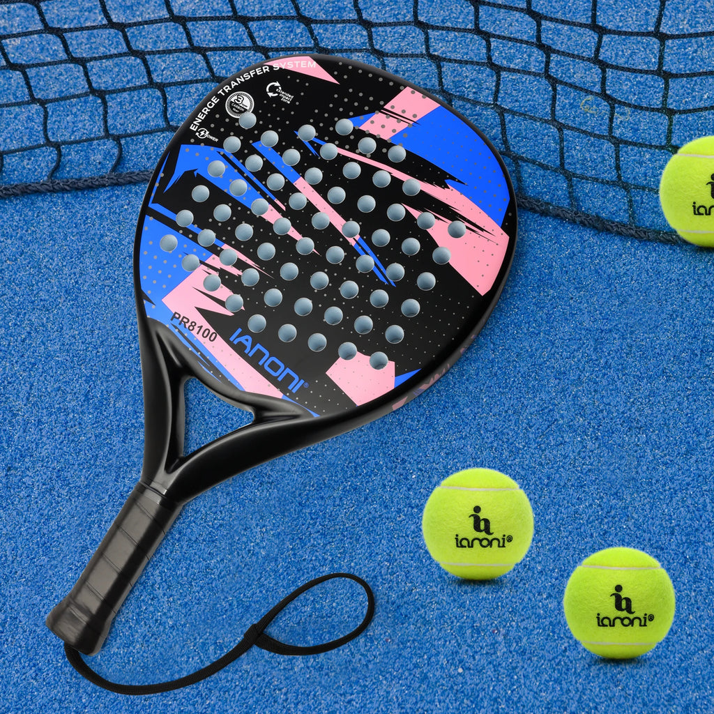 Lightweight Carbon Fiber Padel Racket with EVA Memory Foam Core
