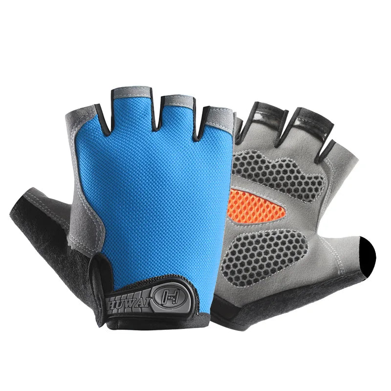 Breathable Anti-Slip Half Finger Cycling Gloves – Fitness, Gym, Bike Riding