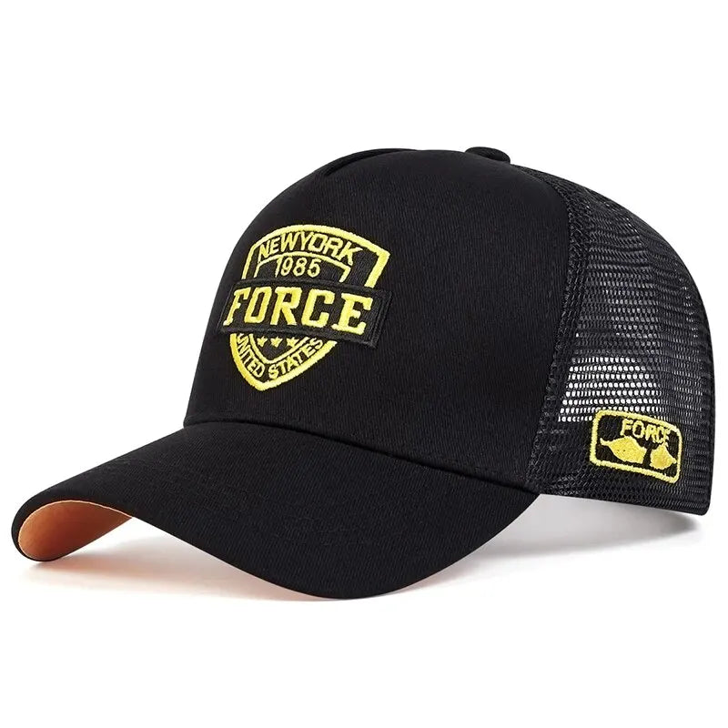 Unisex Mesh Baseball Cap – Summer Snapback Trucker Hat, Breathable Outdoor Sports Style