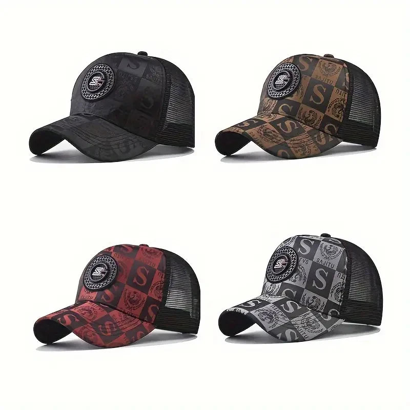 Men's Mesh Baseball Cap – Breathable Trucker Hat, Casual Street Style