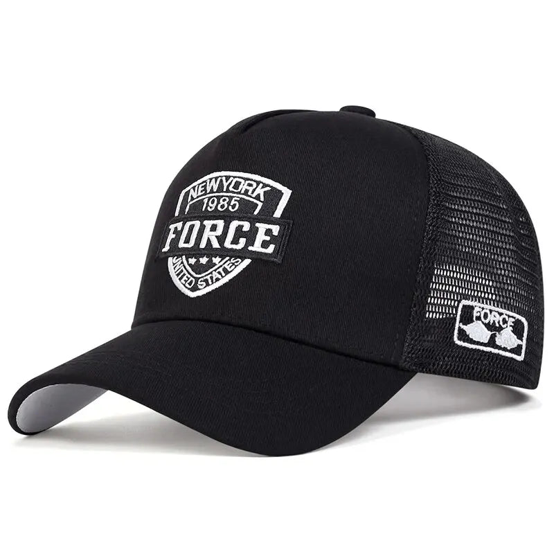Unisex Mesh Baseball Cap – Summer Snapback Trucker Hat, Breathable Outdoor Sports Style