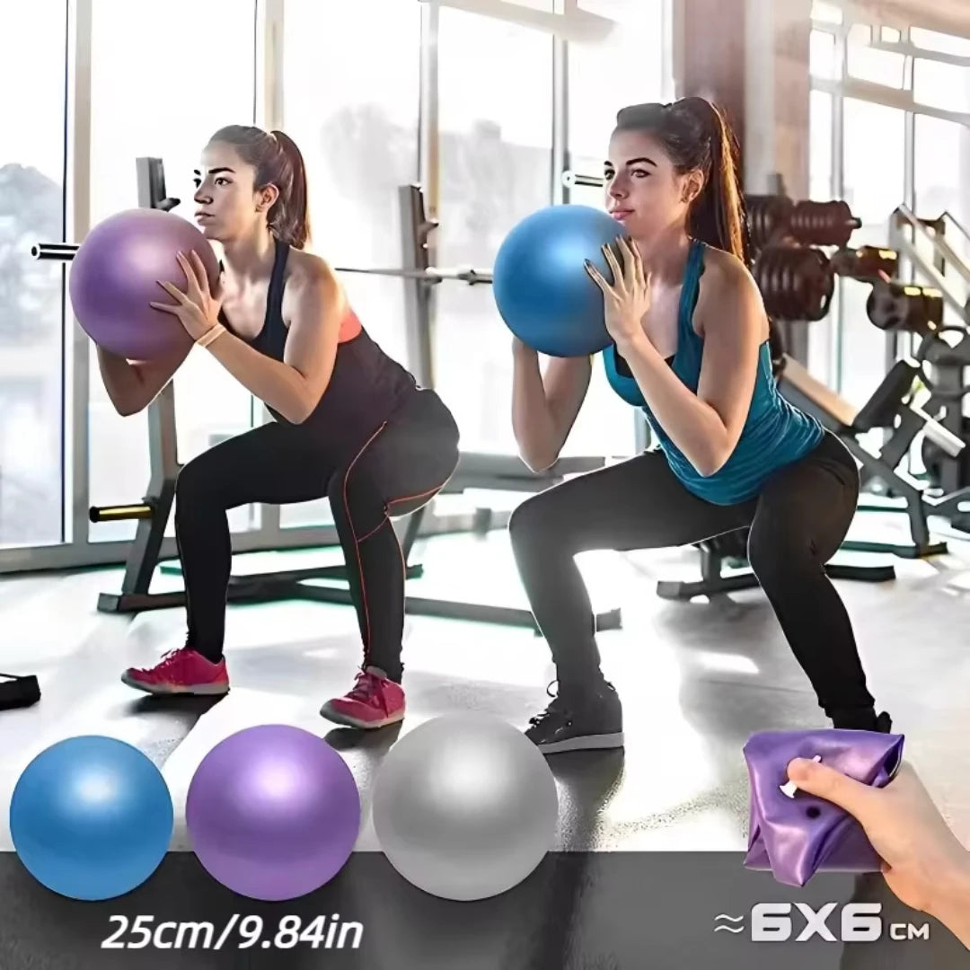 25cm Yoga Pilates Mini Ball – Fitness, Balance, Core & Therapy Training
