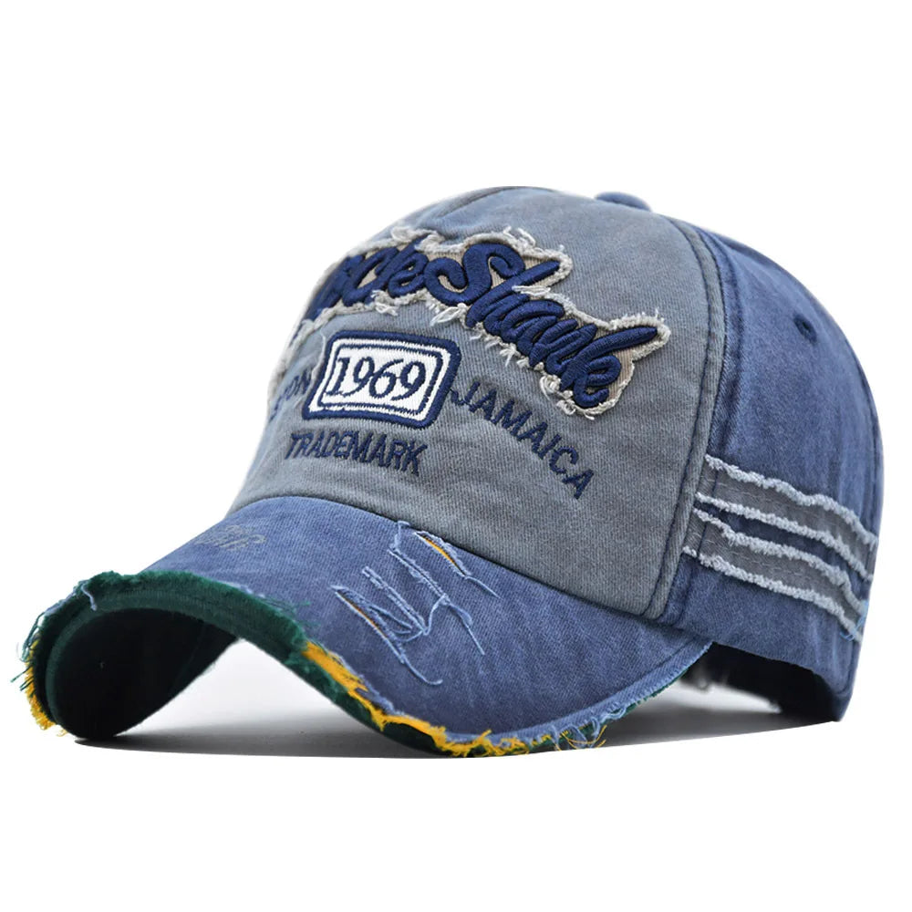 Vintage Washed Cotton Snapback 1969 Baseball Cap