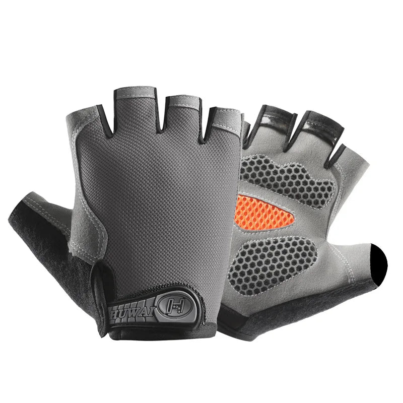 Breathable Anti-Slip Half Finger Cycling Gloves – Fitness, Gym, Bike Riding