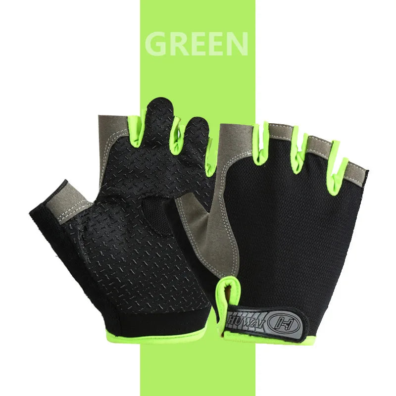 Breathable Anti-Slip Half Finger Cycling Gloves – Fitness, Gym, Bike Riding