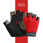 Breathable Anti-Slip Half Finger Cycling Gloves – Fitness, Gym, Bike Riding