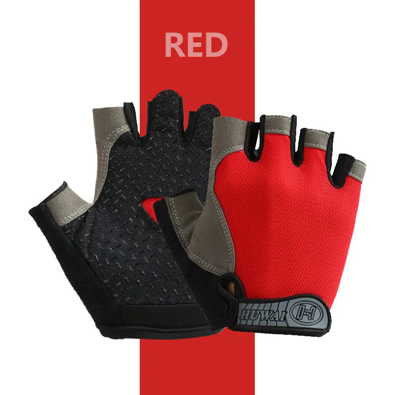 Breathable Anti-Slip Half Finger Cycling Gloves – Fitness, Gym, Bike Riding