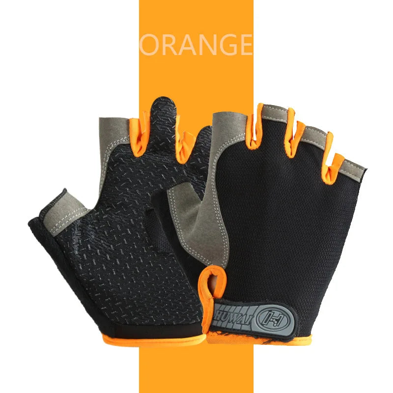 Breathable Anti-Slip Half Finger Cycling Gloves – Fitness, Gym, Bike Riding